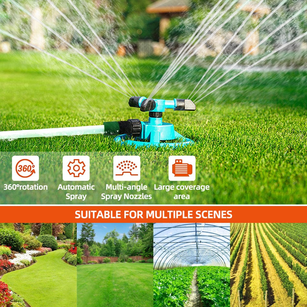 360° Rotating Water Sprinkler for Garden